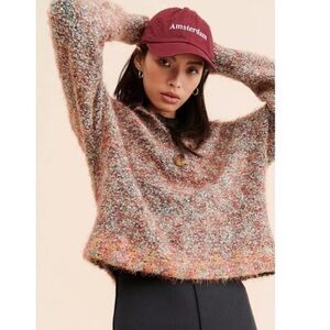 FREE PEOPLE SZ SM STELLAR PULLOVER AUBURN BAY